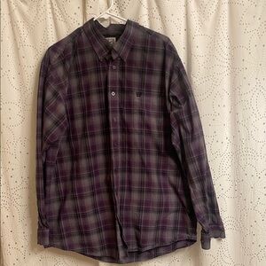Cinch Purple Casual Button Down Shirt